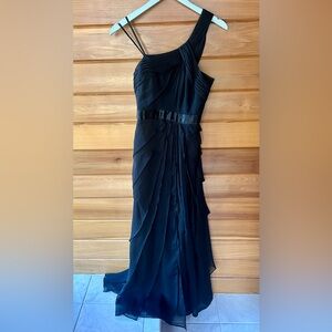 Adrianna Papell long black formal dress